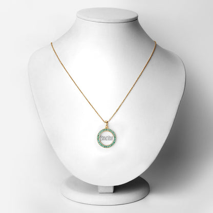 0.54 Carat Genuine Emerald .925 Sterling Silver Pendant Bids.com