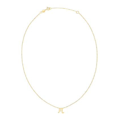 14K Yellow Gold Scorpio Necklace Bids.com