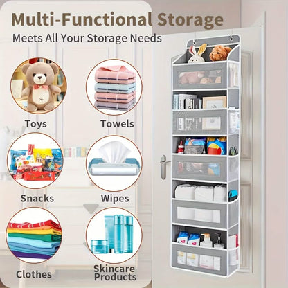 5-Tier Over-the-Door Storage Box Organizer DailySale