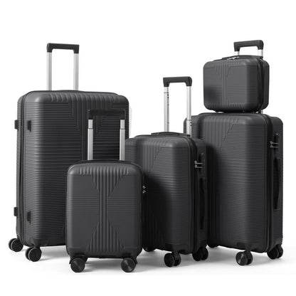 5-Piece Lightweight Luggage Set with Lock – 12/16/20/24/28 Inch DailySale