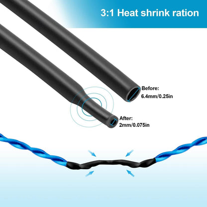 98Ft Heat Shrink Tubing Roll Waterproof Insulation Sealing DailySale