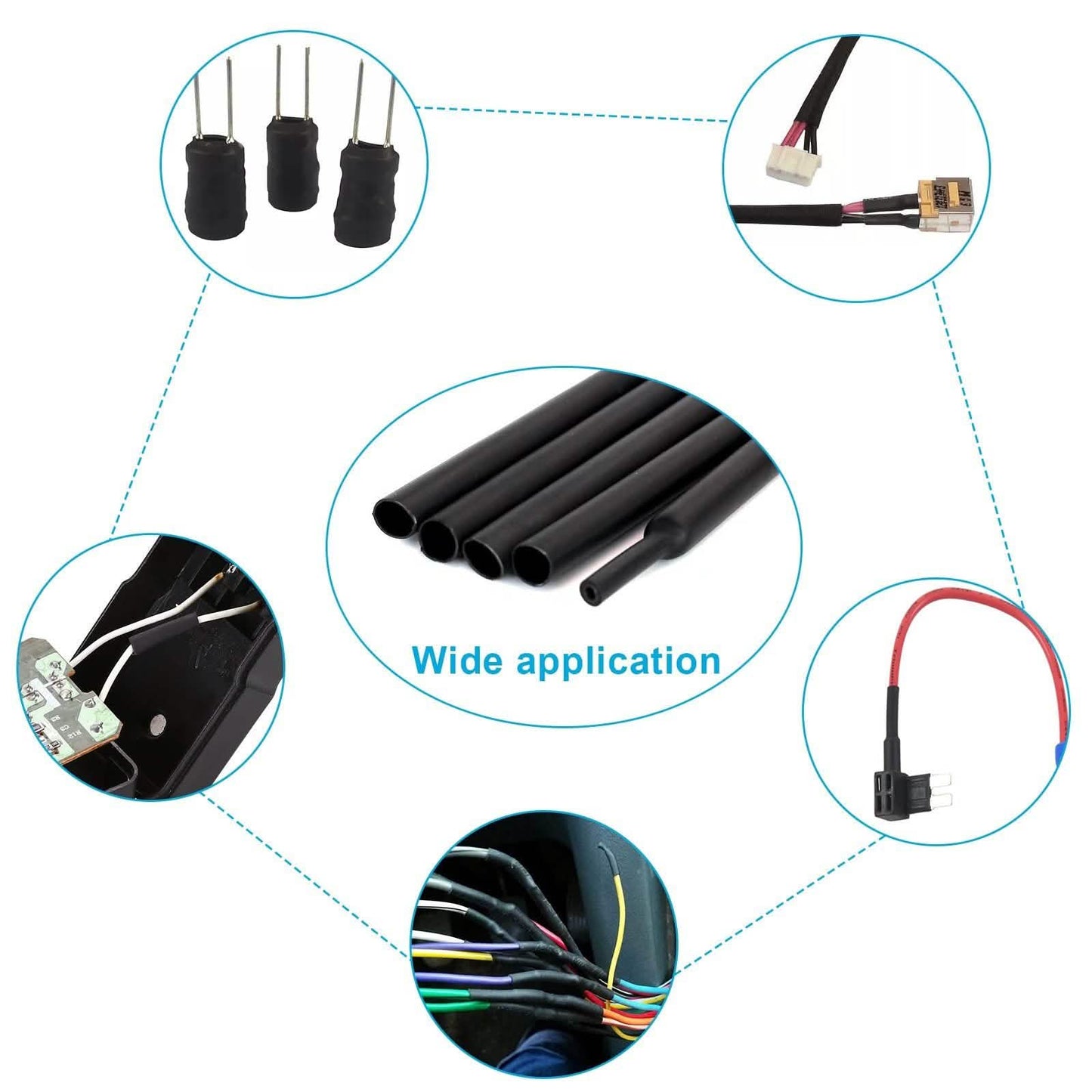 98Ft Heat Shrink Tubing Roll Waterproof Insulation Sealing DailySale