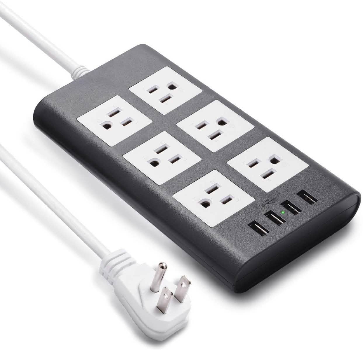 9.8ft USB Power Strip Surge Protector DailySale