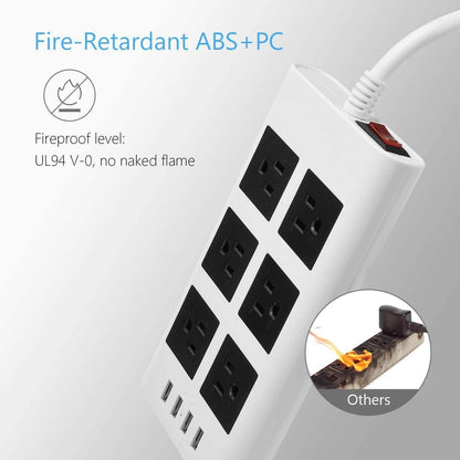 9.8ft USB Power Strip Surge Protector DailySale