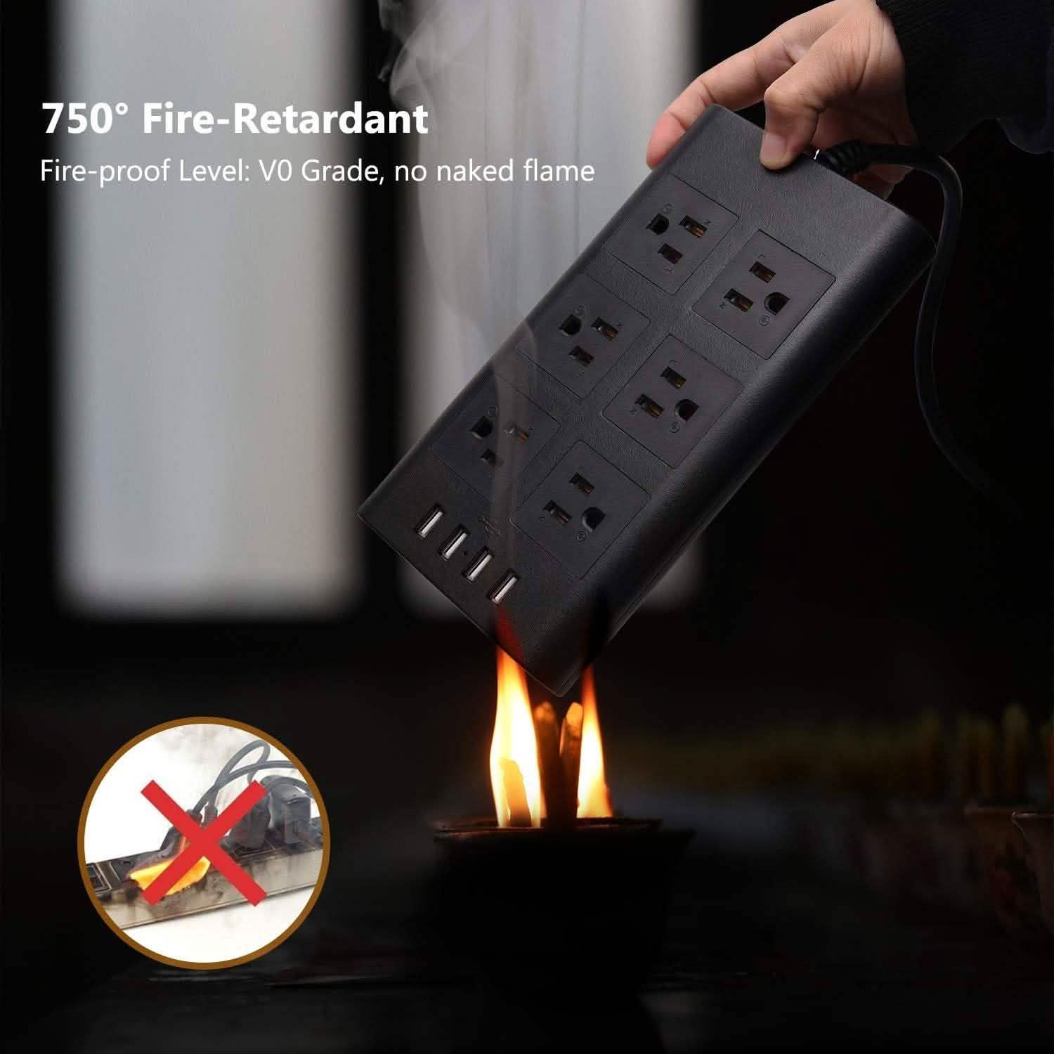 9.8ft USB Power Strip Surge Protector DailySale