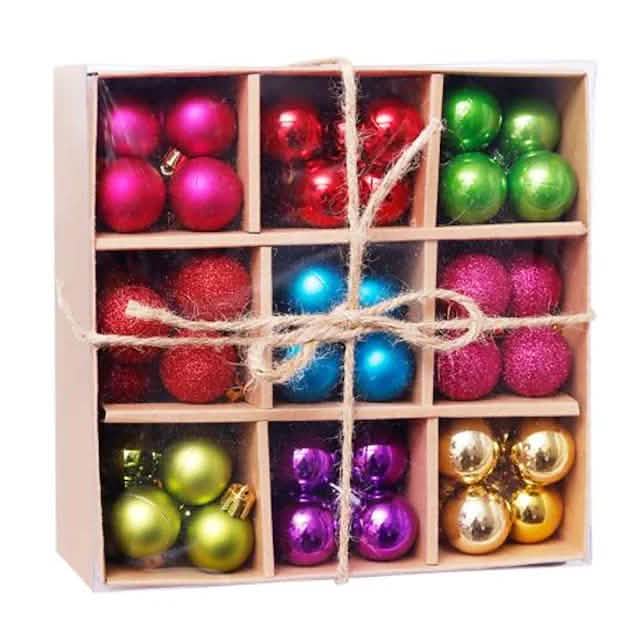 99-Piece: Christmas Balls Ornaments for Christmas Tree Gift Box Set DailySale