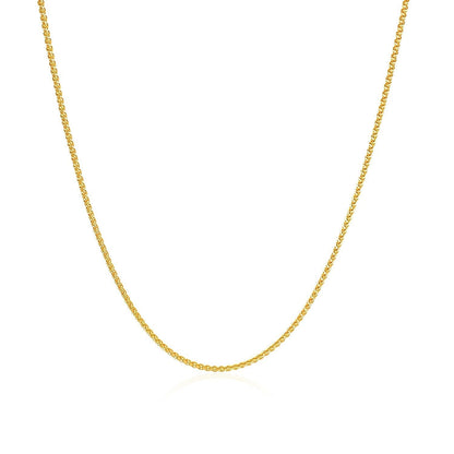 10k Yellow Gold Wheat Chain 1.0mm Bids.com