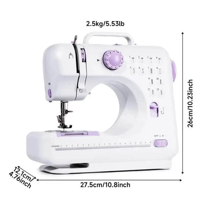 Pro Portable Electric Sewing Machine – 12 Stitches, Adjustable Speed, Multifunctional DailySale