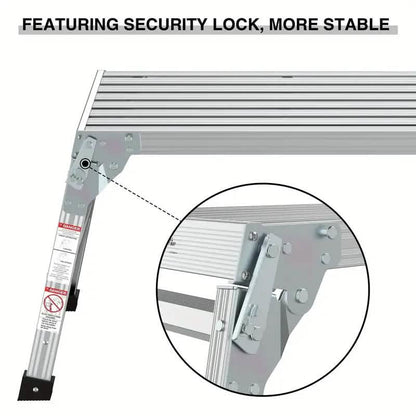 Portable Bench Folding Ladder Stool with Non-Slip Design DailySale