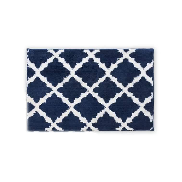 Bibb Home 1-2 Pack Trellis Micro Shag Bath Rugs 17" X 24" DailySale