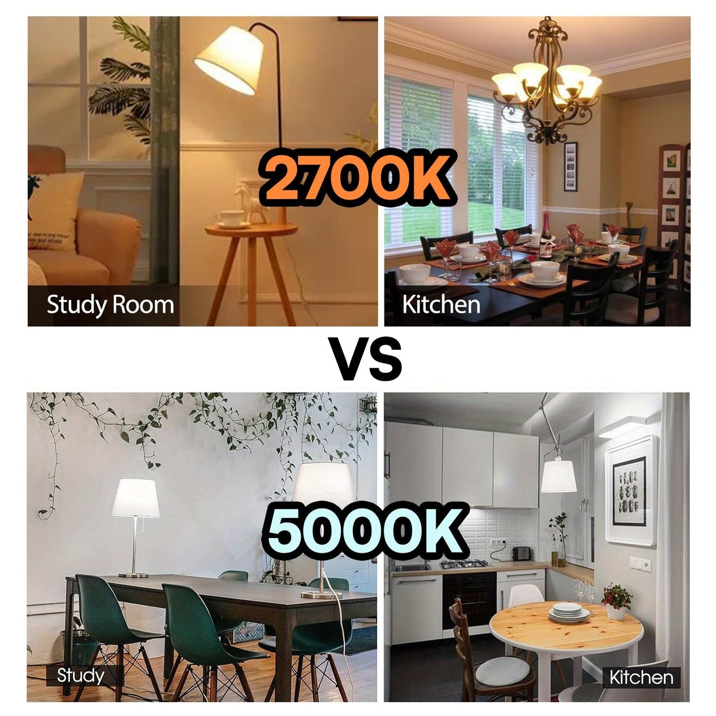 4-Pack A19 LED Light Bulbs, 60W Equivalent, Daylight, E26 Base, Non-Dimmable DailySale