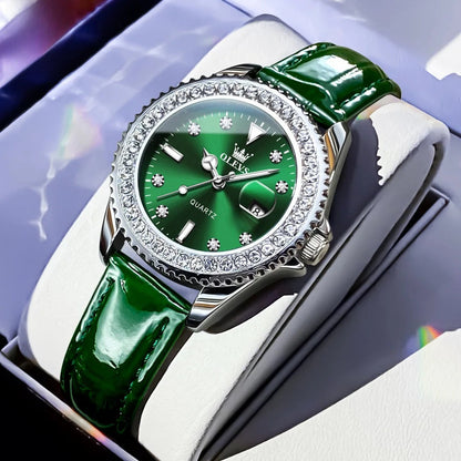 Women's Crystal Bezel 34mm Stainless Watch BandsCo Straps
