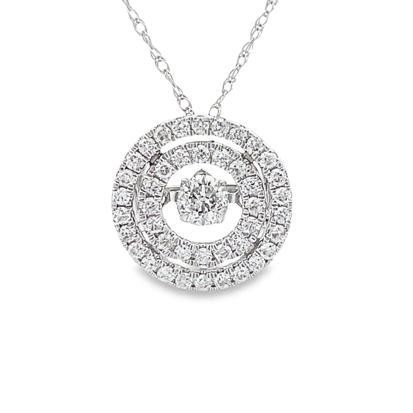 Genuine .50ct Diamond Fashion Pendants 10KT White Gold Bids.com