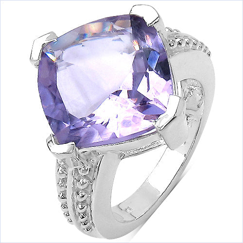 10.30 Carat Genuine Amethyst .925 Sterling Silver Ring Bids.com