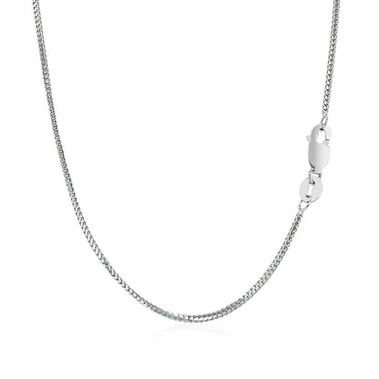 14k White Gold Franco Chain 0.9mm Bids.com