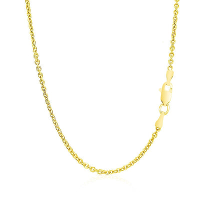 14k Yellow Gold Forsantina Lite Cable Link Chain 1.9mm Bids.com