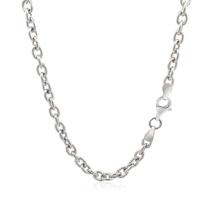 Sterling Silver Rhodium Plated Chain Bracelet with a Flat Heart Motif Station Bids.com