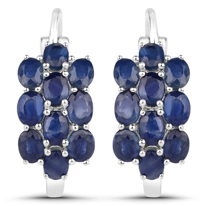 10.40 Carat Genuine Blue Sapphire .925 Sterling Silver 3 Piece Jewelry Set (Ring, Earrings, and Pendant w/ Chain) Bids.com