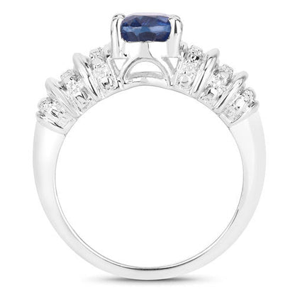 1.40 Carat Genuine Kyanite .925 Sterling Silver Ring Bids.com