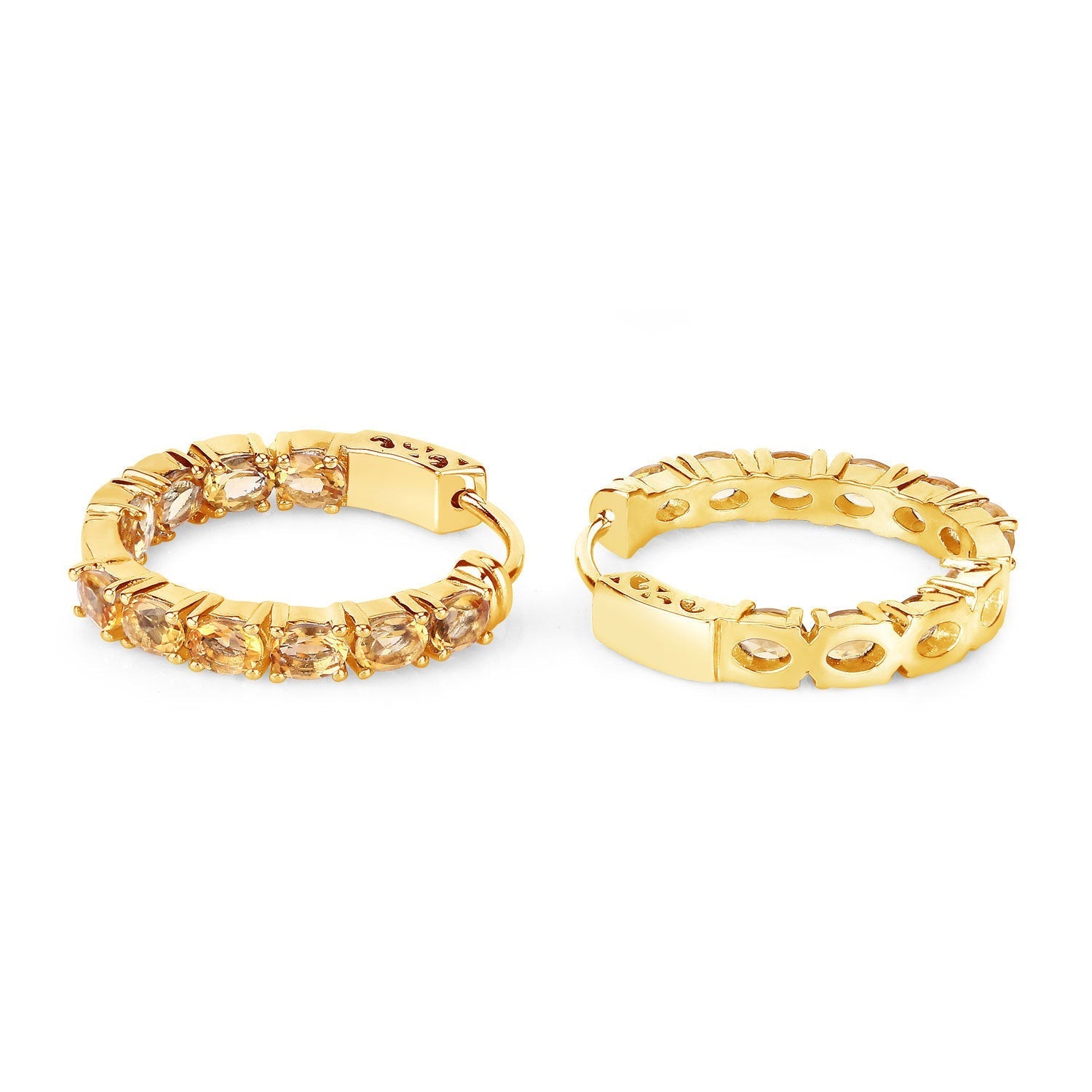 3.20 Carat Genuine Citrine .925 Sterling Silver Earrings Bids.com