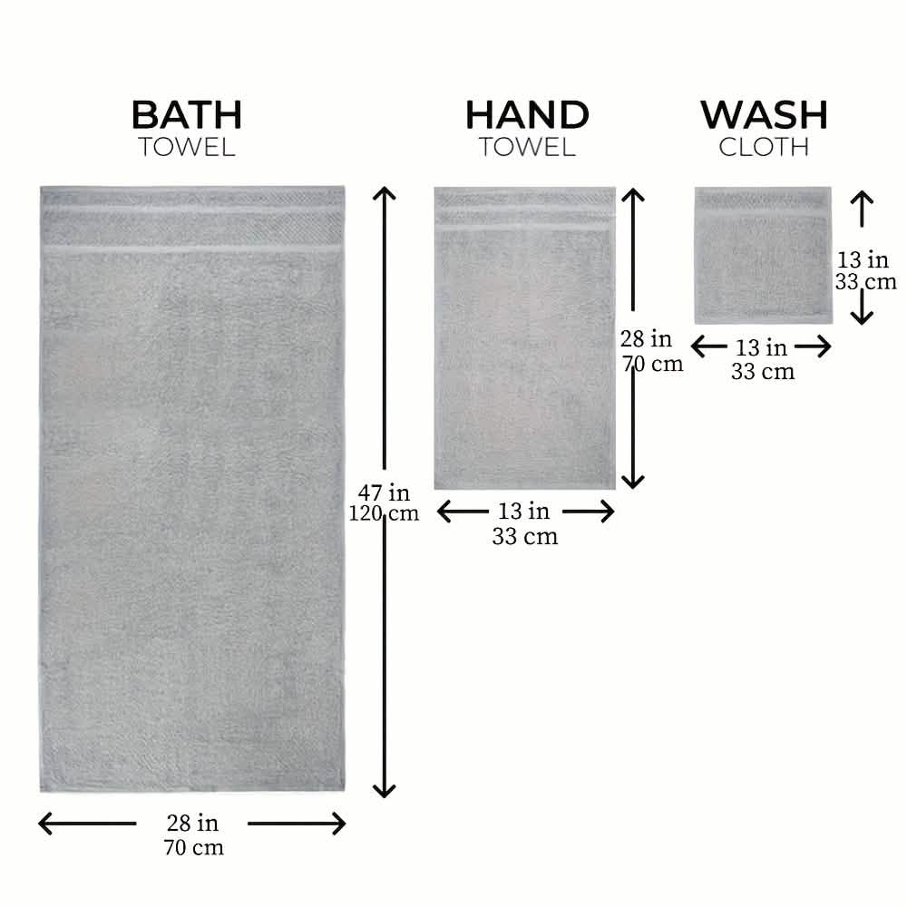 Gray Cotton Bath Towel Set (10–32 pcs) DailySale