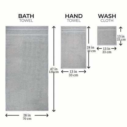 Gray Cotton Bath Towel Set (10–32 pcs) DailySale