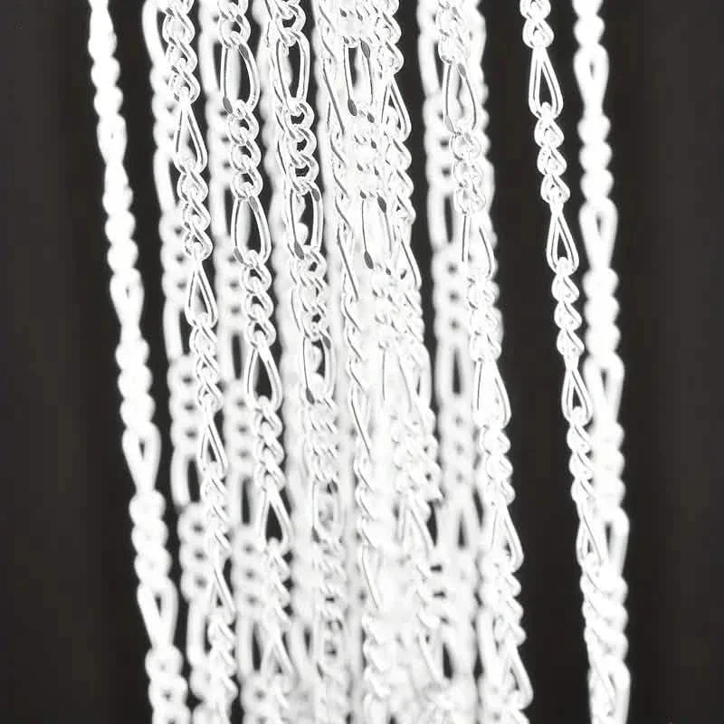 Exquisite Copper Necklace Chain, 16–30in Adjustable, 925 Silver Plated DailySale