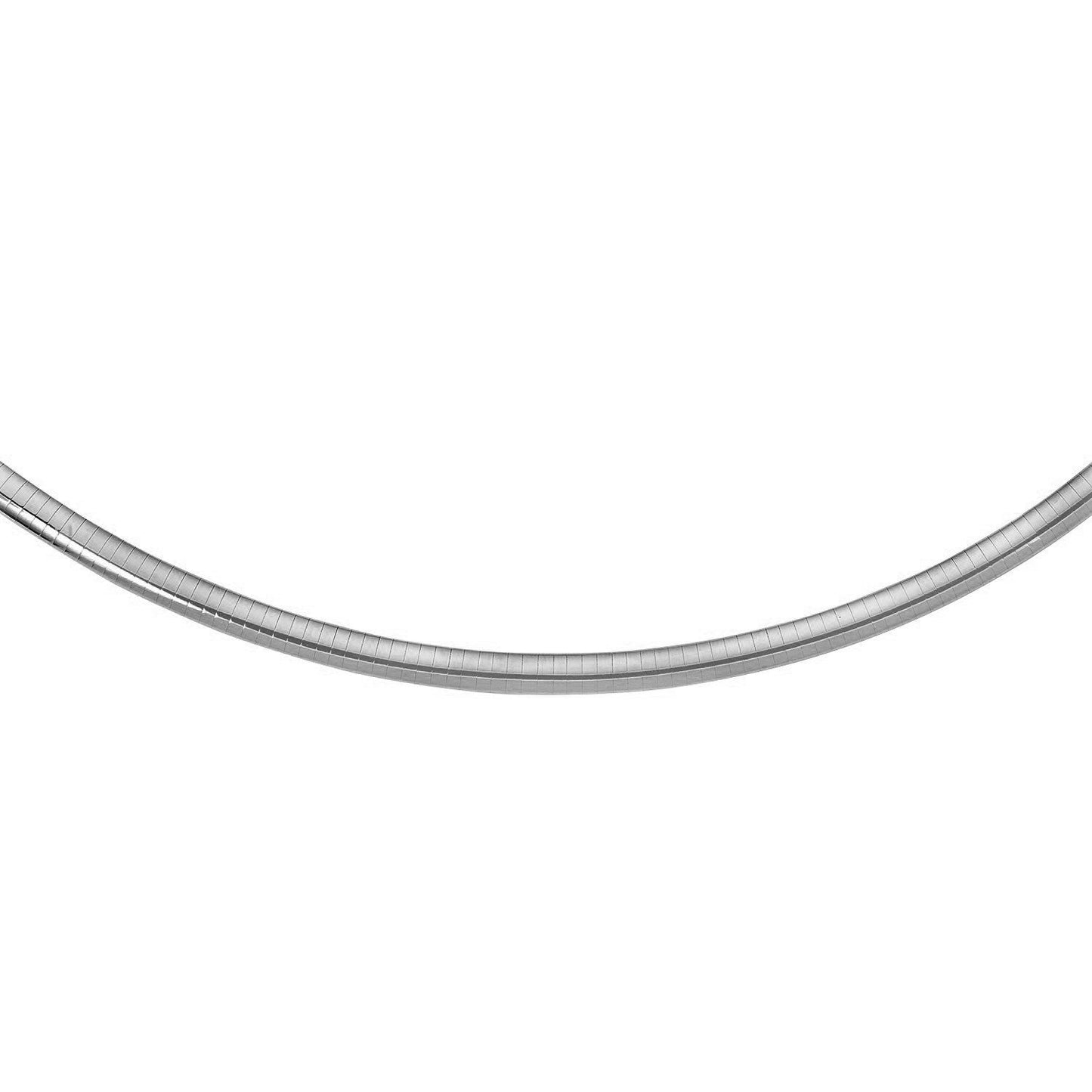Sterling Silver Classic Omega Chain Necklace (6.0mm) Bids.com