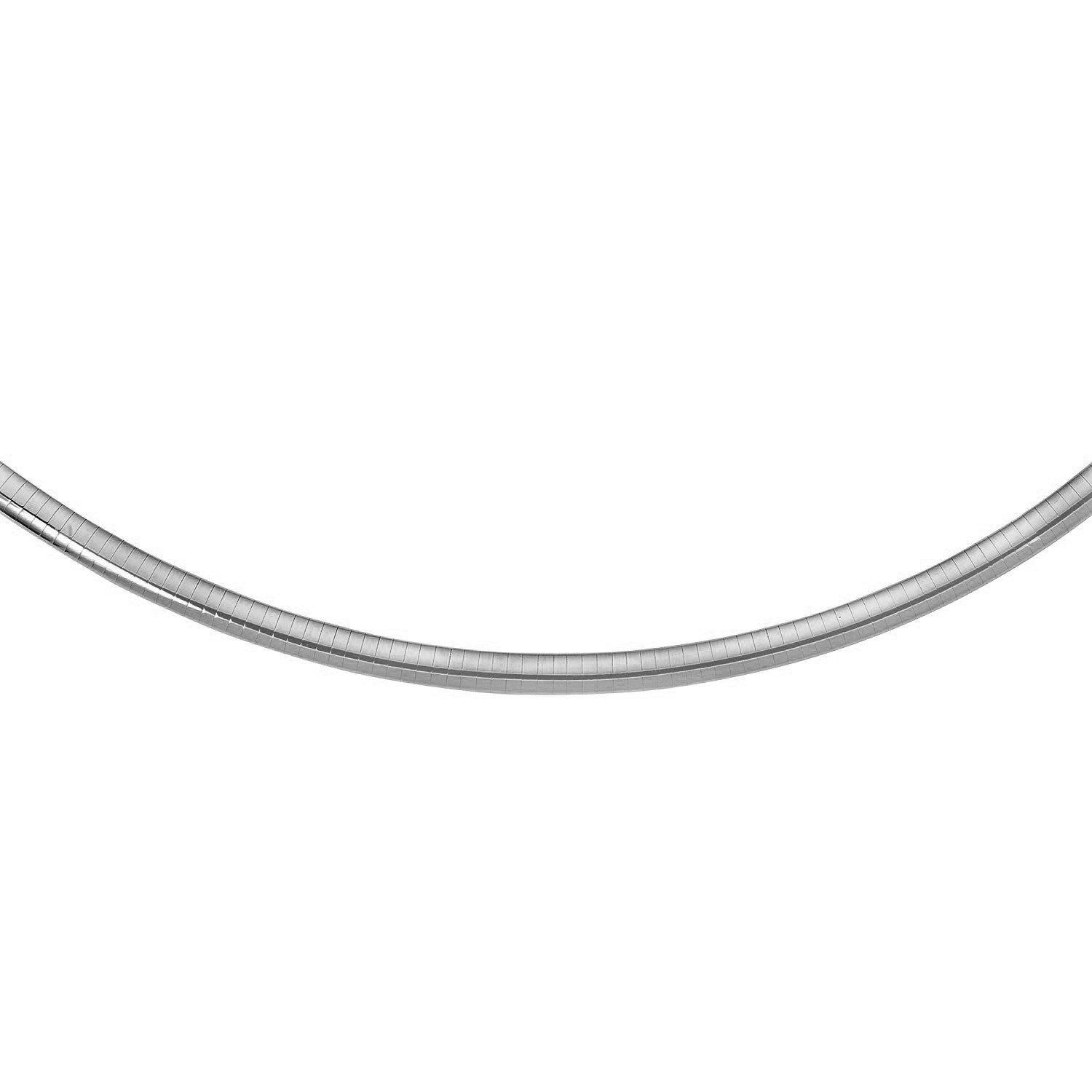 Sterling Silver Classic Omega Chain Necklace (6.0mm) Bids.com