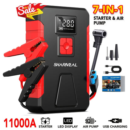 Portable Car Jump Starter with Air Compressor DailySale
