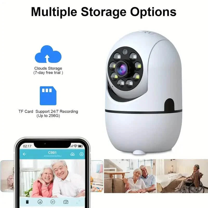 2-Pack: Wireless Security Cameras – 355° Rotation, Night Vision, Motion Detection, Two-Way Audio DailySale