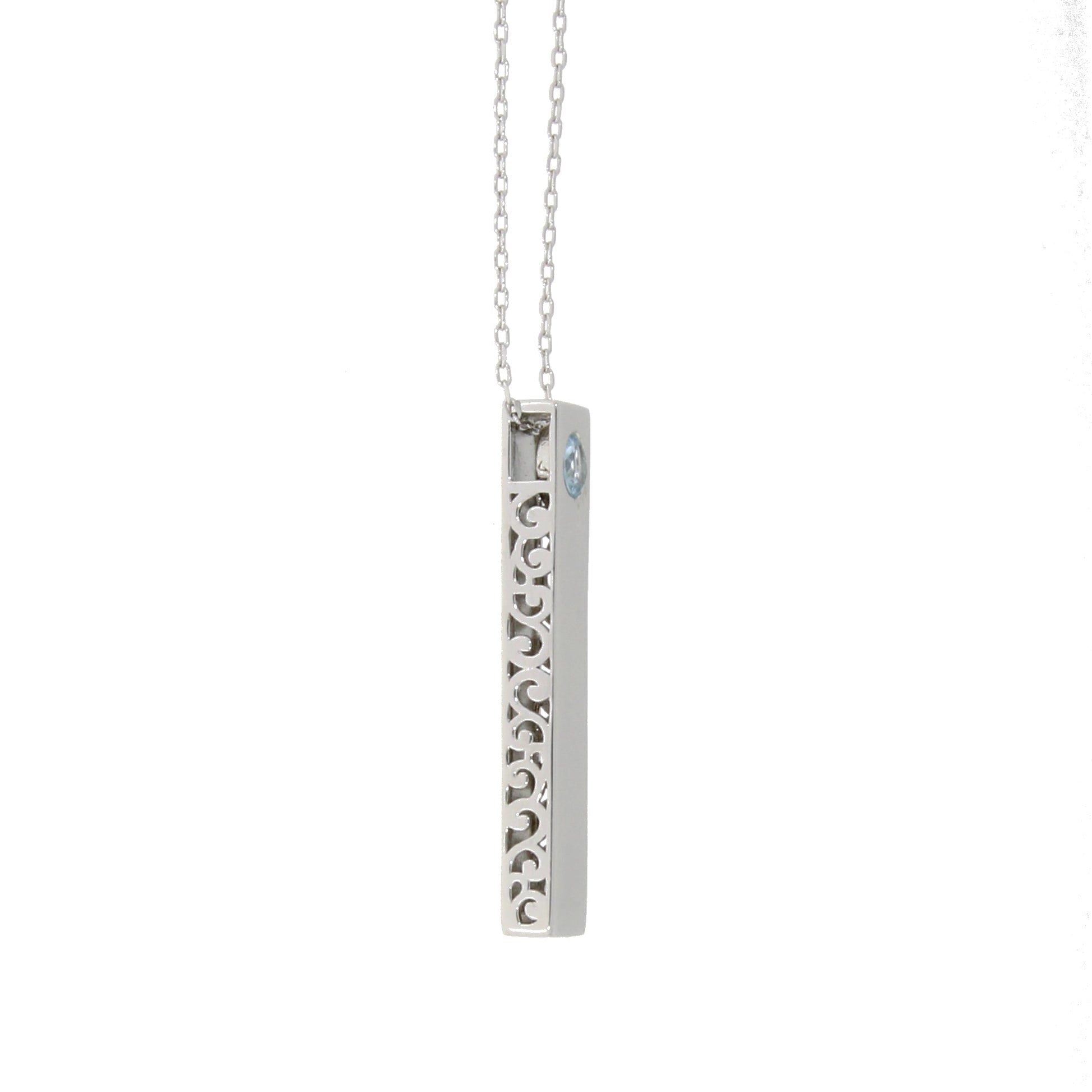 Natural Blue Topaz Fashion Pendants Sterling Silver Bids.com