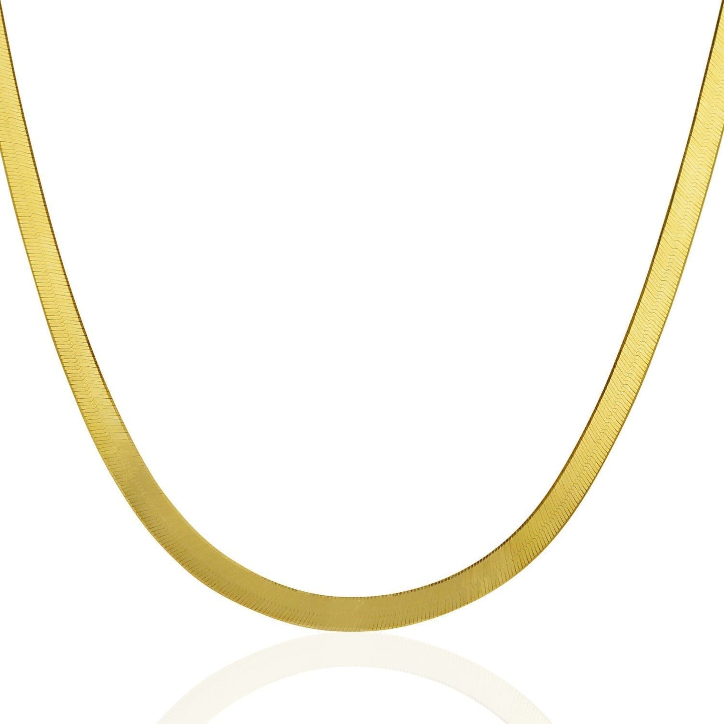 Imperial Herringbone Chain in 10k Yellow Gold (5.00 mm) Bids.com