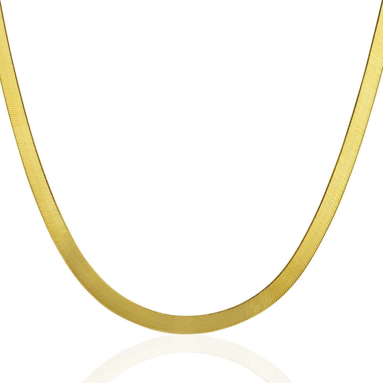 Imperial Herringbone Chain in 10k Yellow Gold (5.00 mm) Bids.com