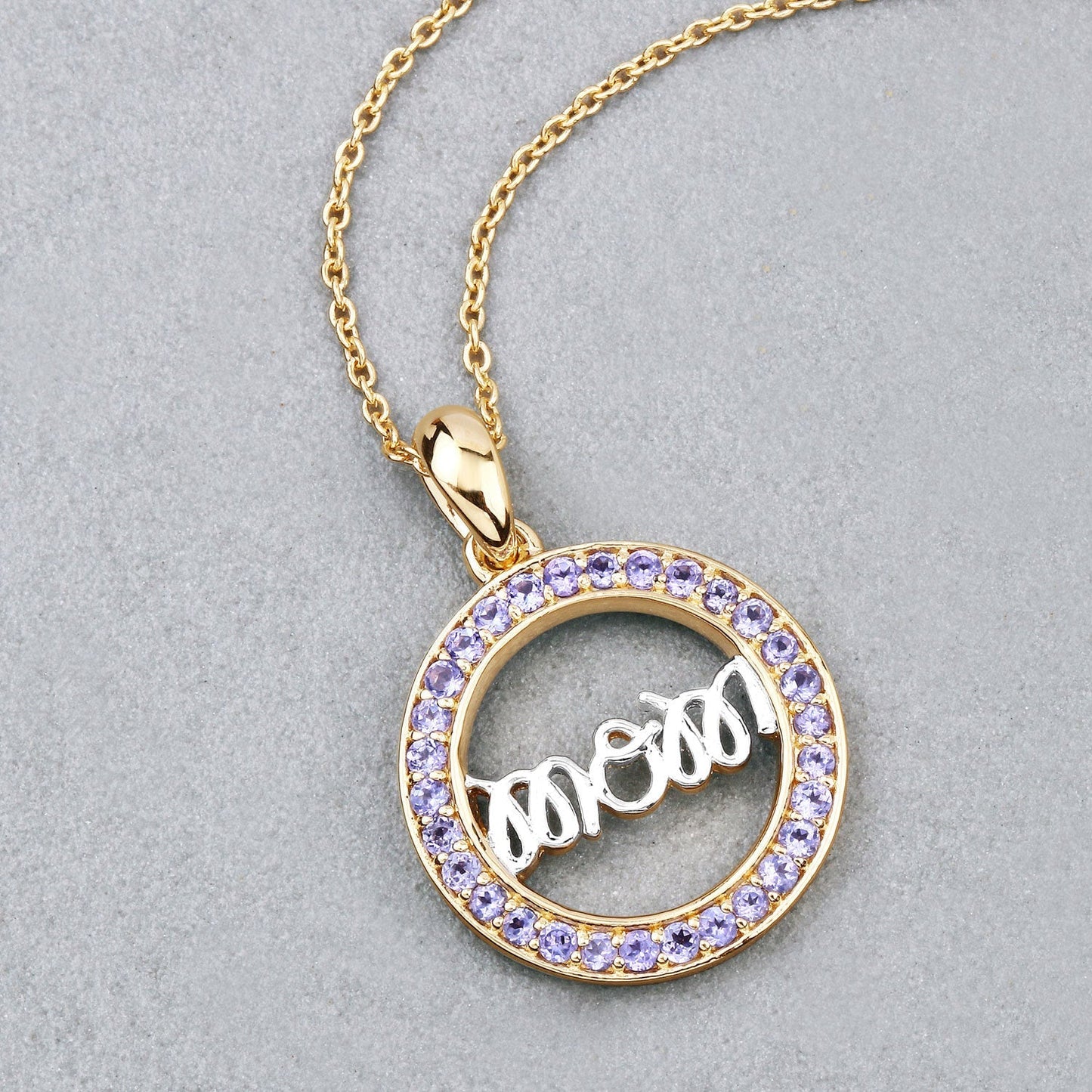0.64 Carat Genuine Tanzanite .925 Sterling Silver Pendant Bids.com