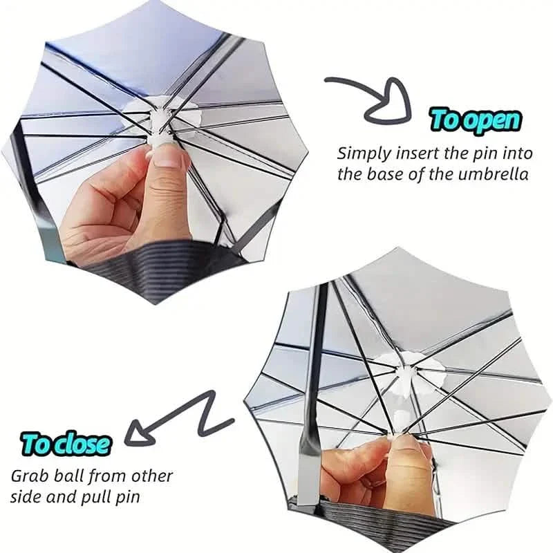 UV Protection Umbrella Hat – Elastic, Camping, Fishing & Outdoor Activities DailySale