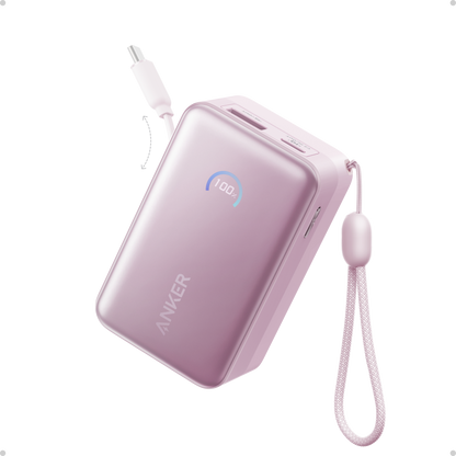 Anker Nano Power Bank (10K, 45W, Built-In Retractable USB-C Cable) Anker