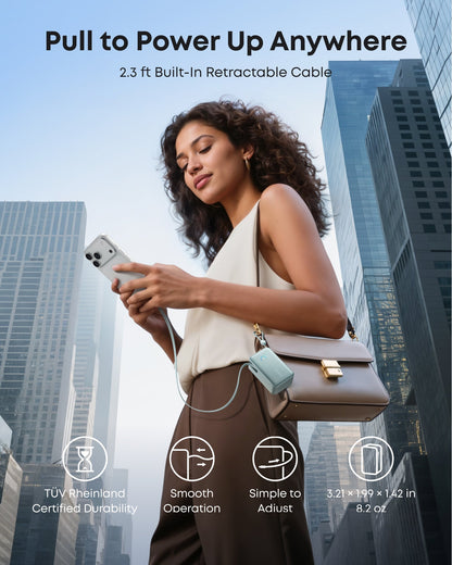 Anker Nano Power Bank (10K, 45W, Built-In Retractable USB-C Cable) Anker