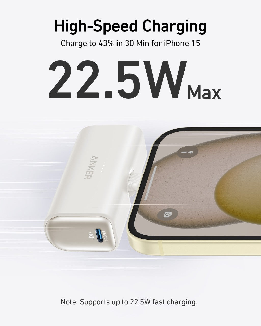 Anker Nano Power Bank (22.5W, Built-In USB-C Connector) Anker