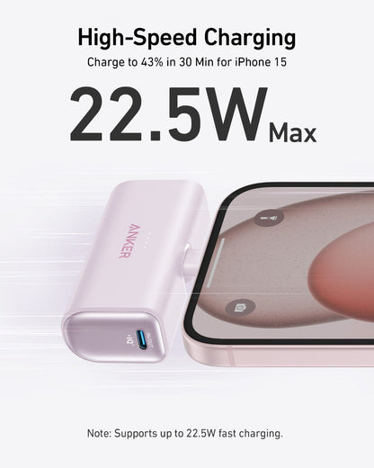 Anker Nano Power Bank (22.5W, Built-In USB-C Connector) Anker