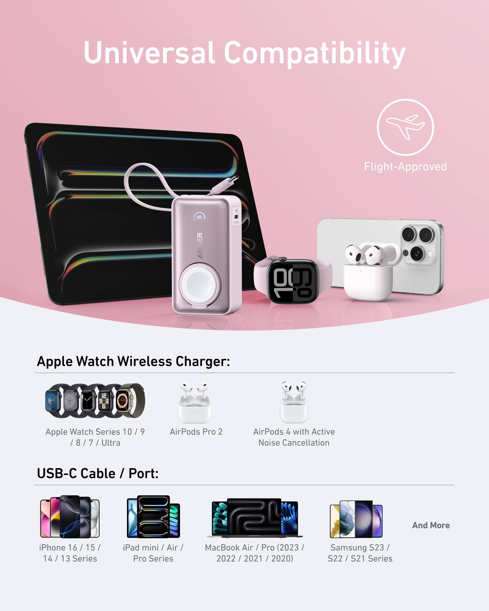 Anker MagGo Power Bank (10K, 35W, For Apple Watch) Anker