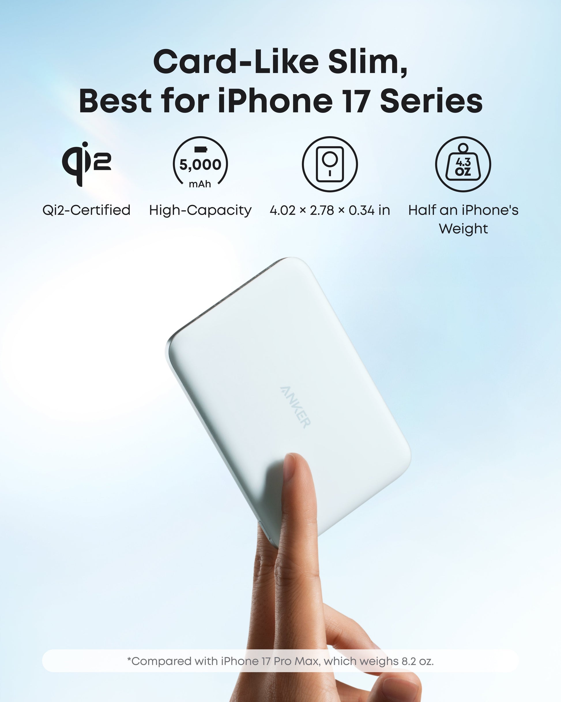 Anker Nano Power Bank (5K, MagGo, Slim) Anker