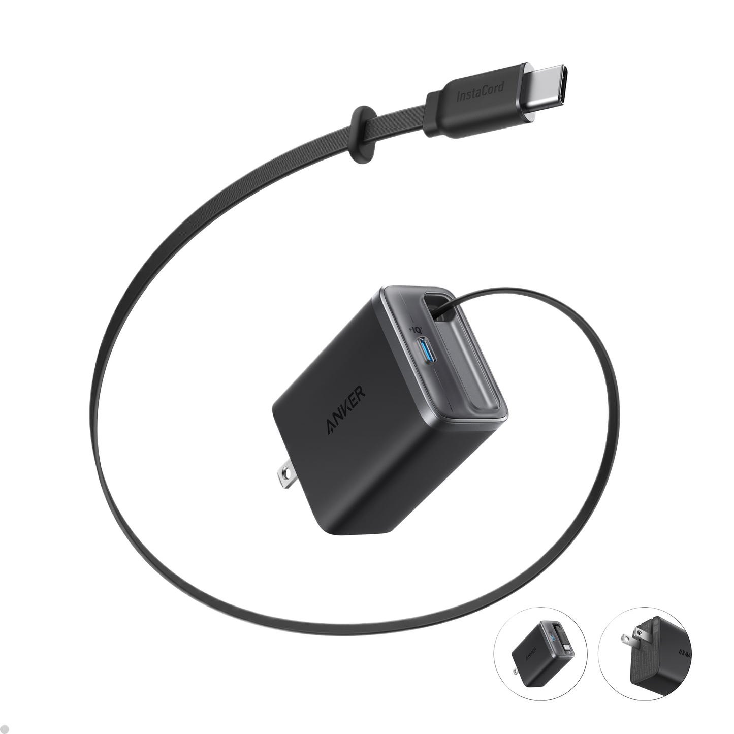 Anker Nano Charger (35W, Built-In Retractable USB-C Cable) Anker