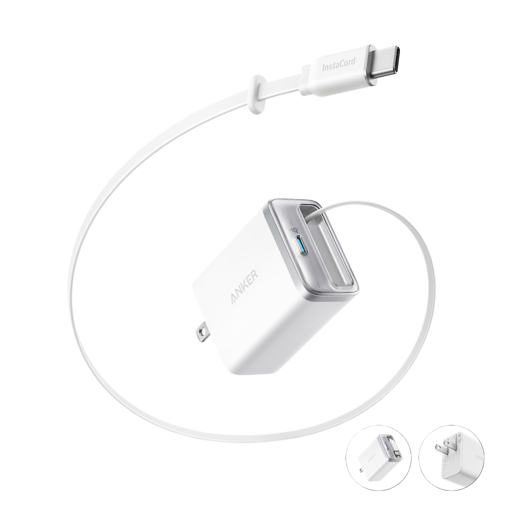 Anker Nano Charger (35W, Built-In Retractable USB-C Cable) Anker