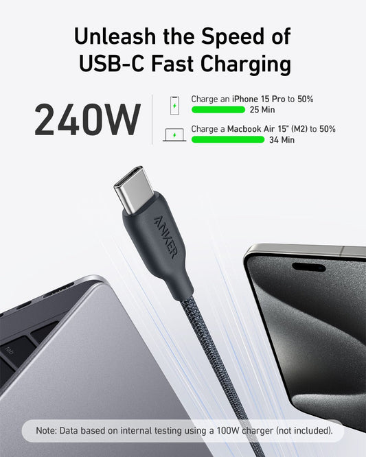 Anker <b>543</b> USB-C to USB-C Cable (Bio-Braided) Anker