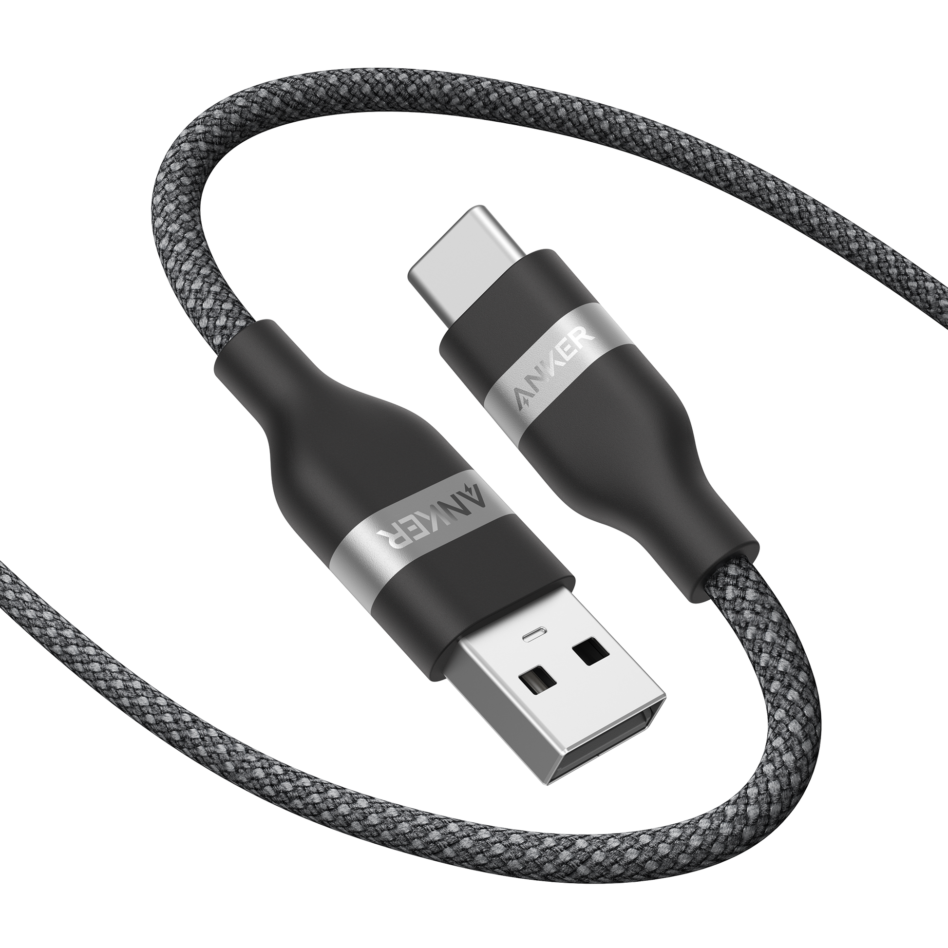 Anker USB-A to USB-C Cable (3 ft / 6 ft, Upcycled-Braided) Anker