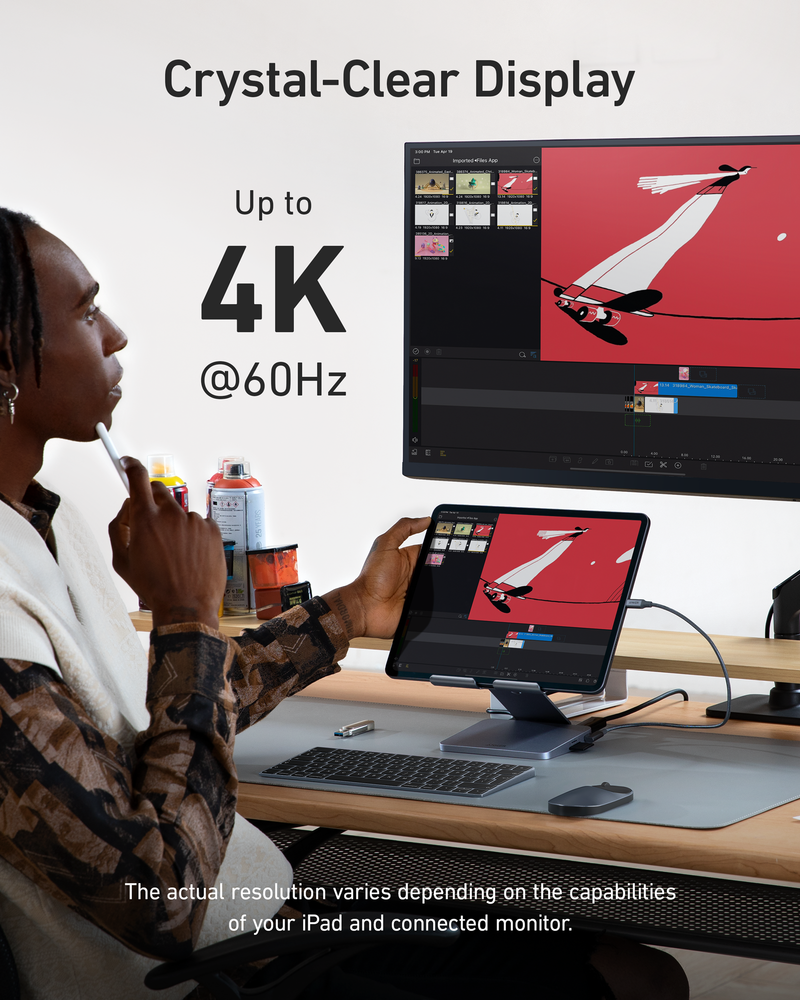 Anker <b>551</b> USB-C Hub (8-in-1, Tablet Stand) Anker