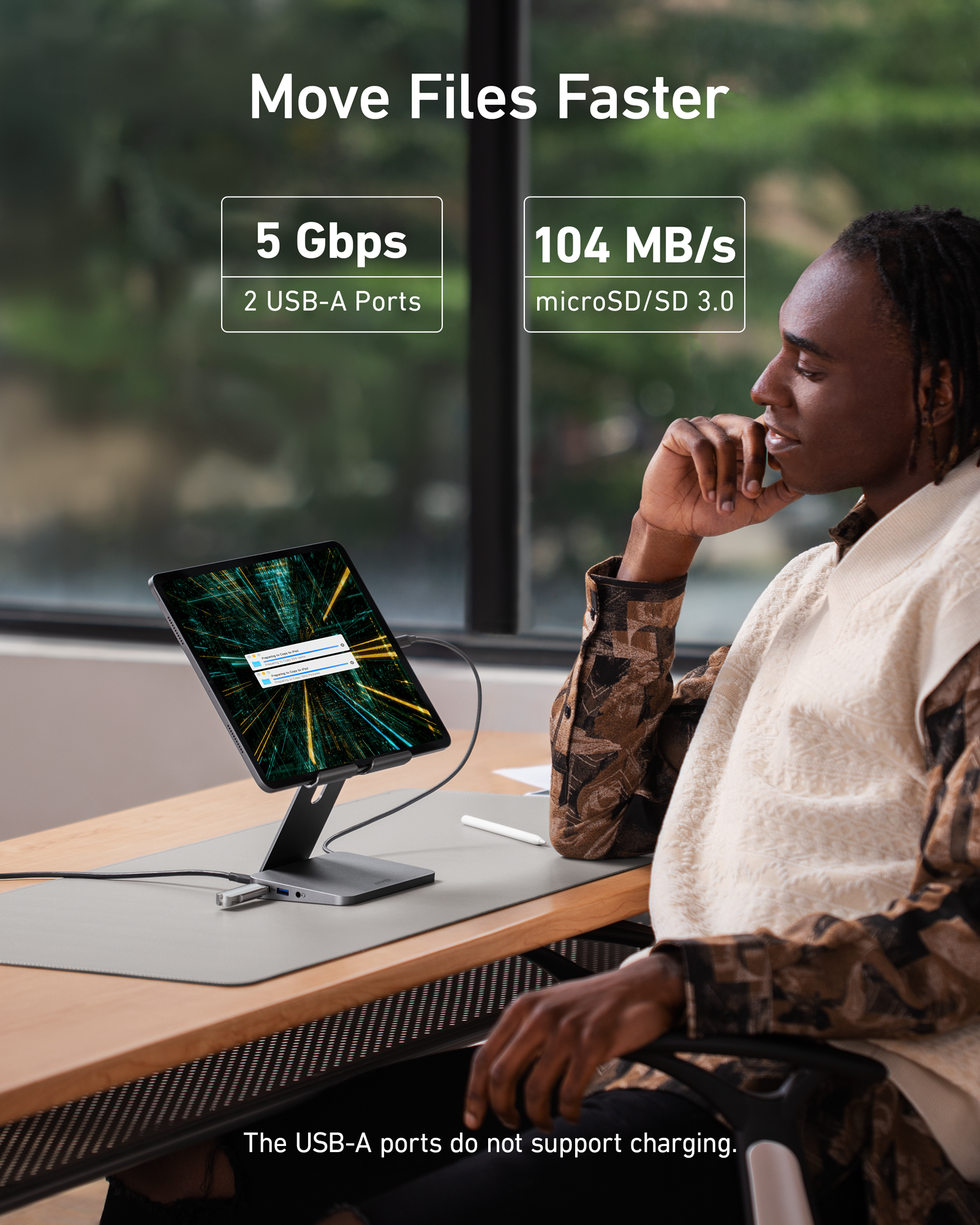 Anker <b>551</b> USB-C Hub (8-in-1, Tablet Stand) Anker
