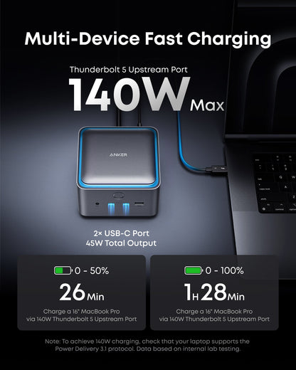 Anker Prime TB5 Docking Station (14-in-1, 8K, Thunderbolt 5 ) Anker
