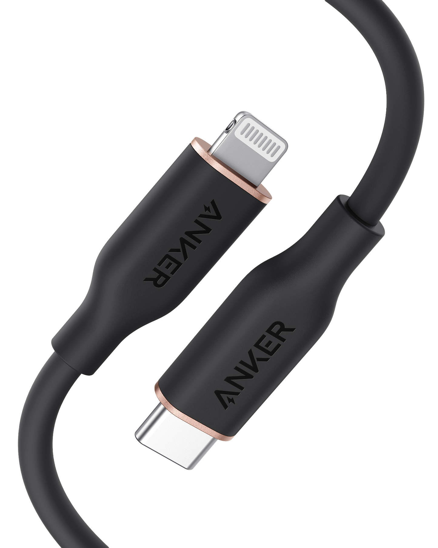 Anker <b>641</b> USB-C to Lightning Cable (Flow, 3 ft Silicone) Anker